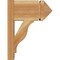 Ekena Millwork Funston Arts & Crafts Rough Sawn Outlooker, Western Red Cedar, 8"W x 14"D x 18"H OUT08X14X18FST03RWR - alternate 3